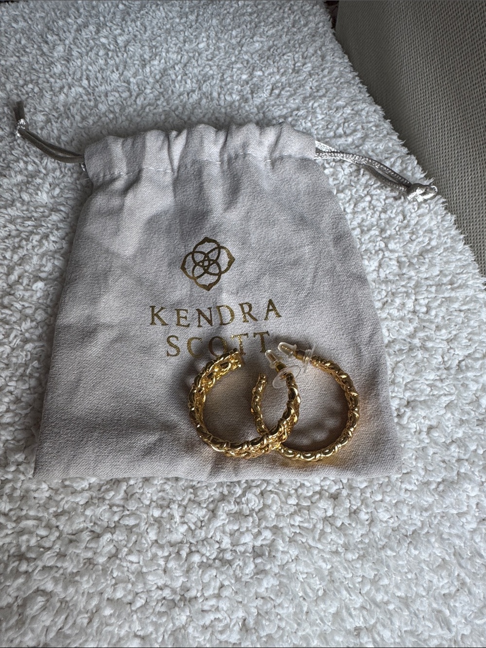 Kendra Scott Gold Braided Hoop Earrings